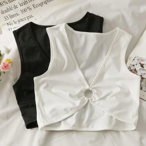 Crop top women sexy tops for woman solid color camis for womens sleeveless tank top omighty hollow out 2021 summer new ins