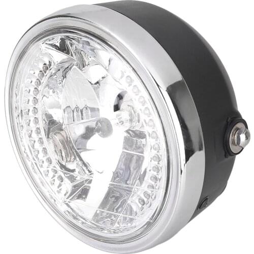 Universal Motorcycle 7.5'' Headlight Headlamp w/ Turn Signal Lamp For YAMAHA Harley Bikes Curisers Choppers Custom