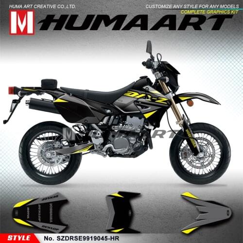 HUMAART Moto Race Vinyl Decals Kit Graphics for DRZ400SM DRZ400E DRZ 400 SM Enduro DRZ400 SM E 1999 to 2019 KLX 400R