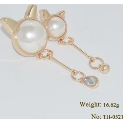 10 pieces/lot) luggage hardware accessories cute cat head pearl decorative buckle handbag metal accessories
