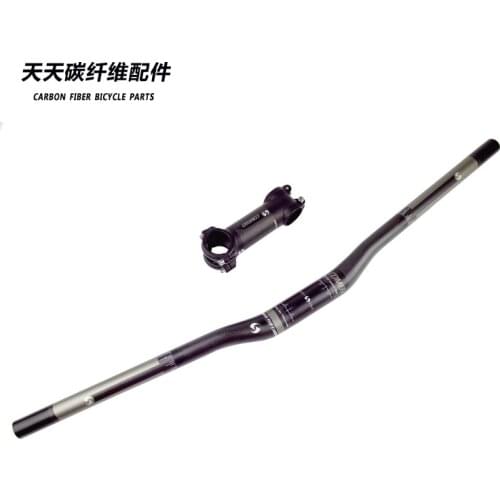 2PCS handlebar + stem Comego 3K Full Carbon Bicycle Handlebar MTB Road Bike Handlebar set Carbon Matte package carbon stem