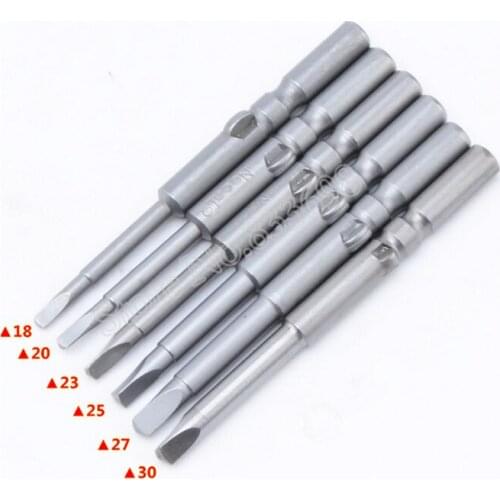 6Pcs 801/802 Triangle Screwdriver Drill Bits 5MM/6MM Round Shank Magnetic Screw Driver Bits Tool