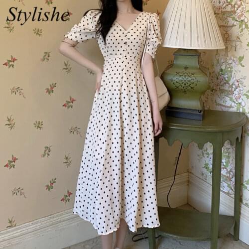 Aelegantmis Summer Polka Dot Dresses
