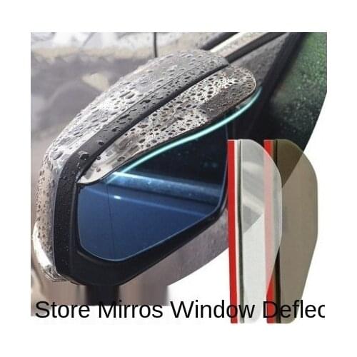 1pair Silica Gel Car Rearview Mirror Rain Blades Anti Rain Visor Snow Guard Water Visor Sun Rain Brow Cover For Toyota BMW