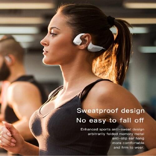 2021 New Bone Conduction Bluetooth 5.0 Wireless Headphones Sports Stereo Bone Sensing Waterproof Noise Cancelling Headphones