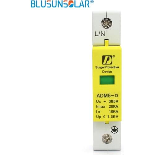 CE Approved pieces lot1P 20KA 220V 385V AC Household Low-voltage Lightning Arrester SPD Surge Protection Device
