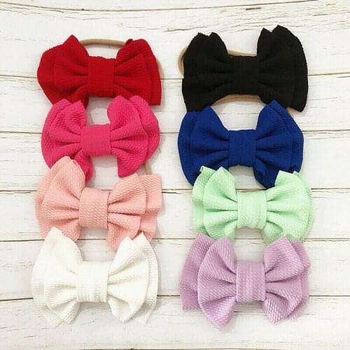 Toddler Girl Baby Big Bow Hairband Kid Headband Stretch Knot Head Accessories Headwear 9Colors