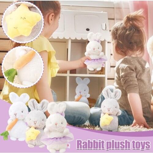 Kawaii stuffed animals Creative toys Star Carrot Rabbit Doll Bunny Plush Toy Baby Comfort Doll plush toy