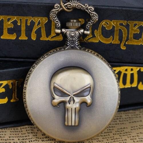 Creative Anime Theme Quartz Pocket Watches Necklace For Men Women Antique Bronze Fob Chain Watch With Best Gift XH3015