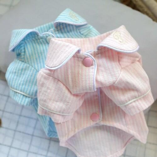 Summer Pet Dog Shirt Cat Clothing Small Dog Clothes Yorkshire Maltese Bichon Poodle Schnauzer Pomeranian Pet Outfits Dog Pajamas