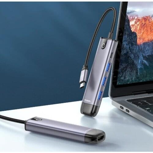 Mcdodo 5 in 1 Type C to USB 3.0 HDMI PD USB-C Hub Macbook Air Pro iPad Hub Adapter HU-7750