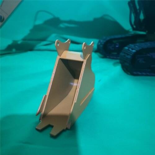 Metal Small Trench Simulation Bucket Digging Bucket for 1/14 Huina 580 550 592 Channel RC Excavator Trenching Parts Accessories