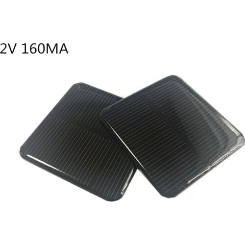 1pc Mini Mono 50*50MM Solar Panel 2V 160MA for Mini solar panel charging and generating electricity