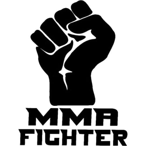 10cm*13.5cm MMA Fighter Window Decal Car Styling Fist Car Sticker Accessories C5-0568