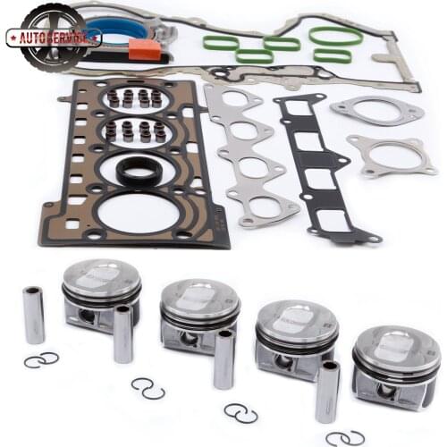 NEW 03C 198 151 M Piston Sets & Engine Gaskets Seals Repair Kit For Audi A1 VW Golf Jetta MK5 Tiguan Passat 1.4TSI 03C103383AH