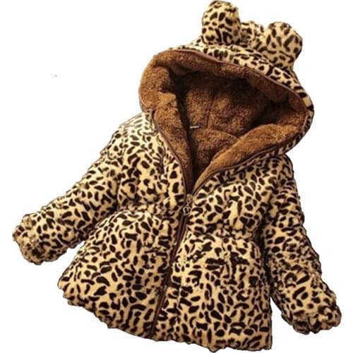 Girls coats winter kids fashion cotton thick velvet hoodies for baby child fur outerwear clothes toddles cute jacket down parkas