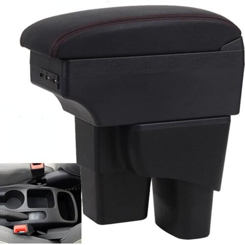 For Kia Soluto armrest box For Kia Soluto 2019 2020 car armrest box car accessories interior Retrofit parts Storage box USB