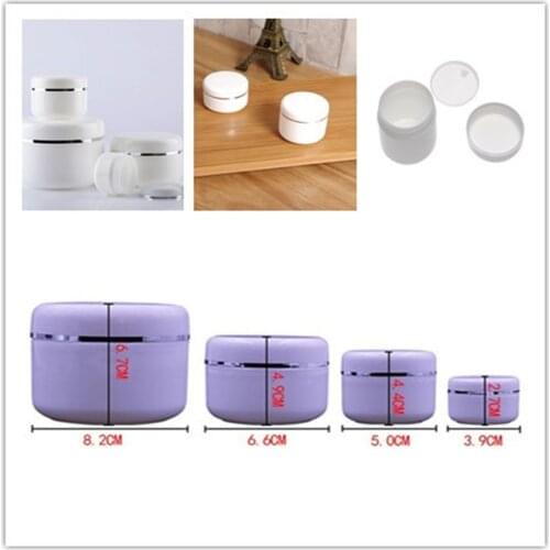 Portable transparent Travel Face Cream Lotion Cosmetic Container Plastic Empty Makeup Jar 20/30/50/100/150/250g