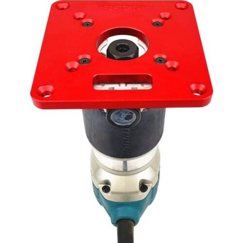 Universal RT0700C Aluminum Router Table Insert Plate trimming machine flip board for Woodworking Benches Router Table Plate