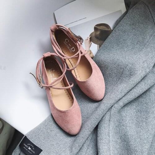 Spring Autumn High Quality Solid Color Casual Loafers Fashion Wild Lightweight Ladies Flat Shoes Pointed Toe Buckle Strap W38-19