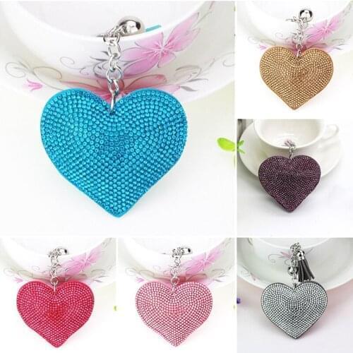 1PC Gift Crystal Key Rings Women Rhinestone Handbag Car Jewelry Key Chain