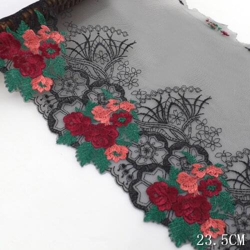 15Yards/Lot High Quality Vintage Embroidery Tulle Lace Trim Lace Fabric Mesh Lace Fabric Sewing DIY Cloth