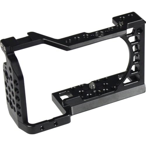 CNC Aluminum Camera Cage DSLR Protecting Case Mount Expansion Cover Quick-Rease Plate Kit for SONY a6500/a6000/a6300/a6400/a6500