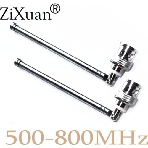 2PCS BNC Receive Signal Wireless Microphone Mic Antenna For Sennheiser EW100 EW300 EW500 G2 135G2 Receiver 500-800MHz