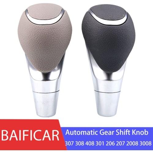 Baificar Brand Plating Automatic Stick Gear Shift Knob Lever Shifter For Peugeot 307 308 408 301 206 207 2008 3008 Citroen C2