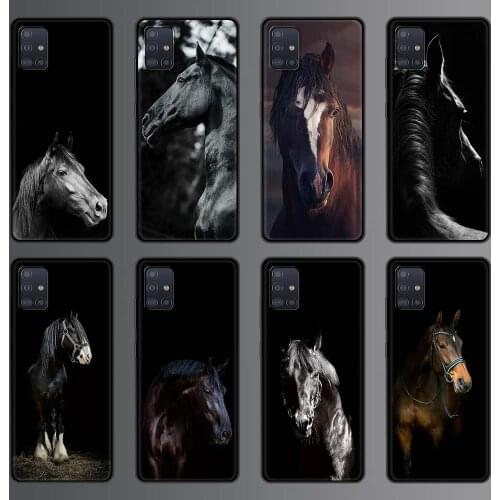 Running Horse Wild Animals Phone Case for Samsung Galaxy A51 A71 A21S A12 A11 A31 A52 A41 A32 5G A72 A02S Silicon Back Cover