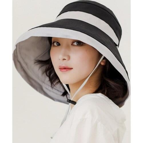 Neatie kiddie Wear on both sides Korean Style Women Bucket Hat Summer Casual Caps