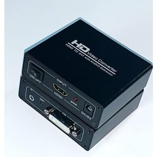 Double Yi HDmatters HDMI to DVI audio&video converter HDMI in to DVI+Digital coaxial audio+Aux out for Laptop PS4 PC