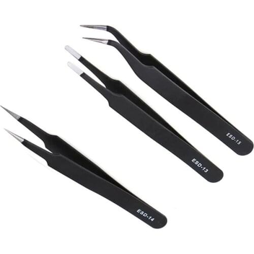 ESD-13 ESD-14 ESD-15 Tweezers mixed total 150pcs