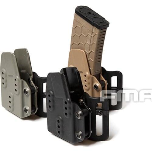 FMA Tactical Paintball Kydex AR Mag Carrier Magazine Pouch 5.56 for Belt System