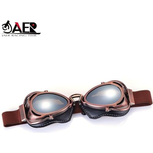 JAER Motorcycle Goggles ATV Sportbike MTB Biker Moto Aviateur Vintage Glasses Offroad Dirt Bike Eye Wear Glasses