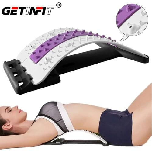 Getinfit Stretch Equipment Back Massager Stretcher Massage Back Spinal Pain Relieve Fitness Lumbar Support