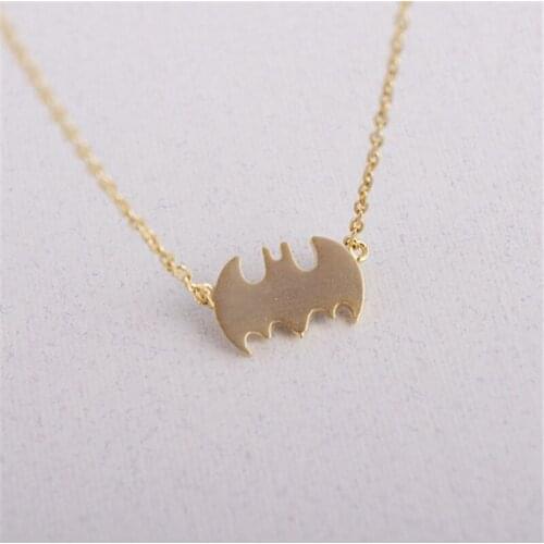 Fashion bat logo pattern necklace necklaces for women design chain of clavicle