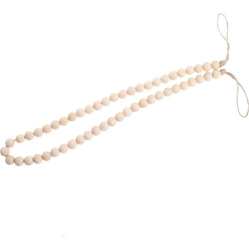 Natutral Wooden Bead Kids Baby Nursery Room Decor Rustic Wedding Vase Ornament