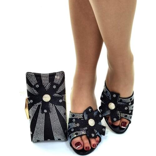 OLOMM Italian Shoes With Matching Bags Set Italy African Womens Party Shoes and Bag Sets wine Color Women shoes!B1-13