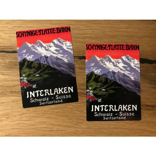 Schweiz Oldschool Aufkleber Travel Bus Oldtimer Vintage Alpen Rally TR015 car sticker