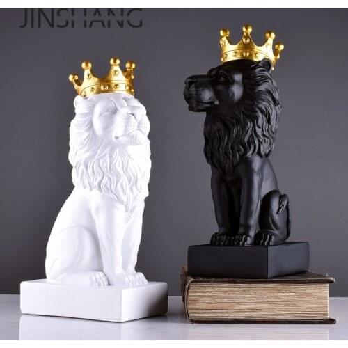 NORDIC CROWN LION DECORATION LIVING ROOM WINE CABINET OFFICE DESK MODEL ROOM DECORATION