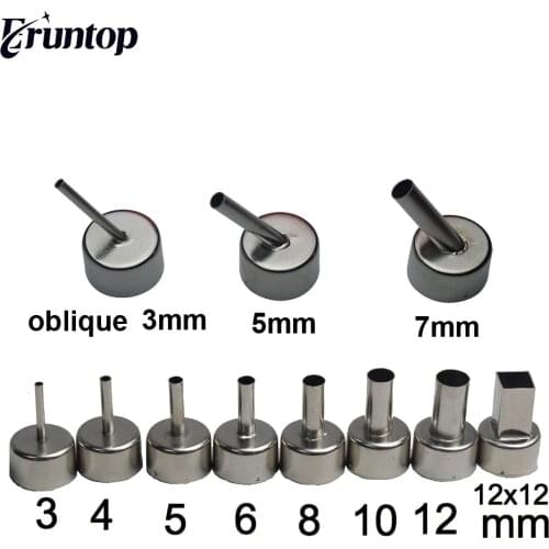 1PCS 858 Series 22mm Universal Hot Air Gun Nozzle for Soldering Station 858 858D+ 8586 Welding Nozzles