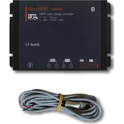 Waterproof Solar Charger Controller 12v 24v 20A LED MPPTCE Rohs ISO9001 Common Negative