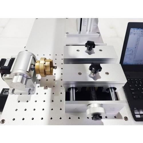 Rotary and 2d table for laser marking machine for ring and small parts