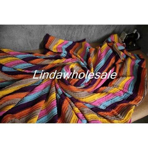 Knitted color matching sweater fabric,High-end diy handmade clothing design material,patchwork fabric,150*45cm/pcs