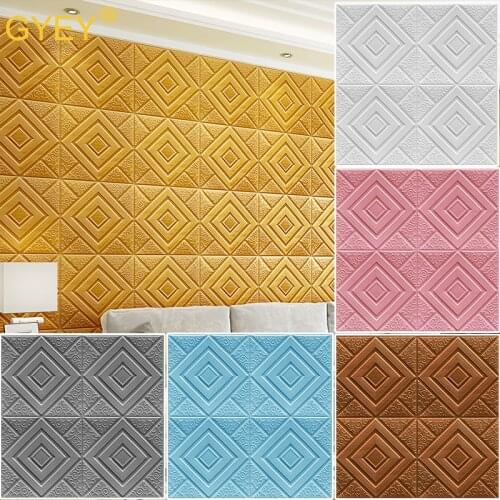 3D Wall Panel Stickers Living Room 3D Brick Wallpaper for Kids Room Bedroom Home Decor 3D Wall Covering Self adhesive Wallpaper