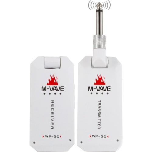 5.8G Wireless Guitar System Audio Digital Guitar Transmitter Receiver Rechargeable 30M Transmission Range with QC USB Charger