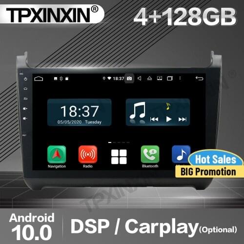 128G Carplay Car Radio 2 Din Stereo Receiver Android For Volkswagen POLO 2015 DSP GPS Navigation Player Audio Recorder Head Unit