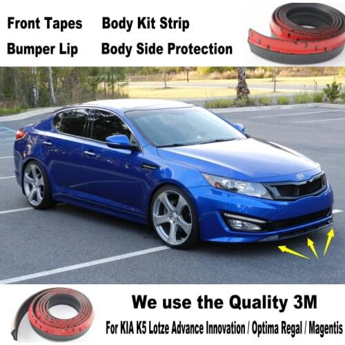 Car Bumper Lips For KIA K5 Lotze Advance Innovation / Optima Regal / Magentis Body Kit Strip / Front Tapes / Body Chassis Side