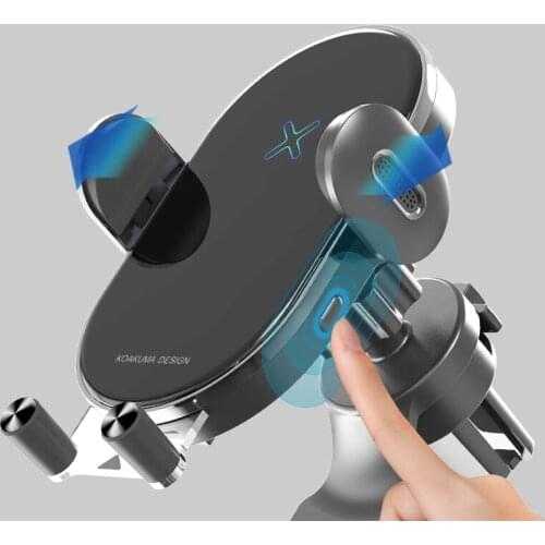 2021 new 15W smart induction car phone holder fast wireless charger for iphone 12 11/11Pro 8Plus X/XR/XS Samsung S8/9 Huawei P40